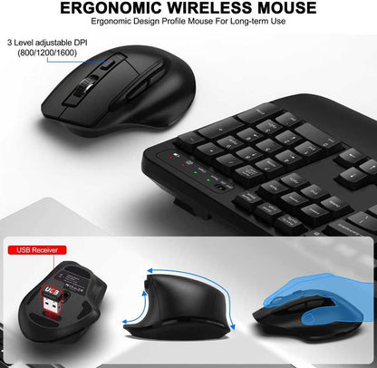 Wireless Keyboard and Mouse Combo 2.4G