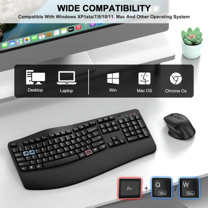 Wireless Keyboard and Mouse Combo 2.4G