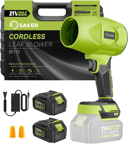 Saker Cordless Leaf Blower Handheld Blower Portable Dust Cleaner 180000 RPM