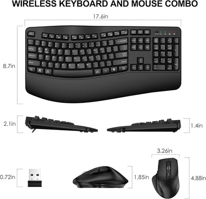 Wireless Keyboard and Mouse Combo 2.4G
