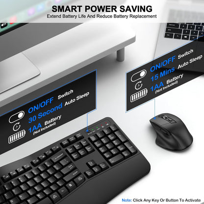 Wireless Keyboard and Mouse Combo 2.4G