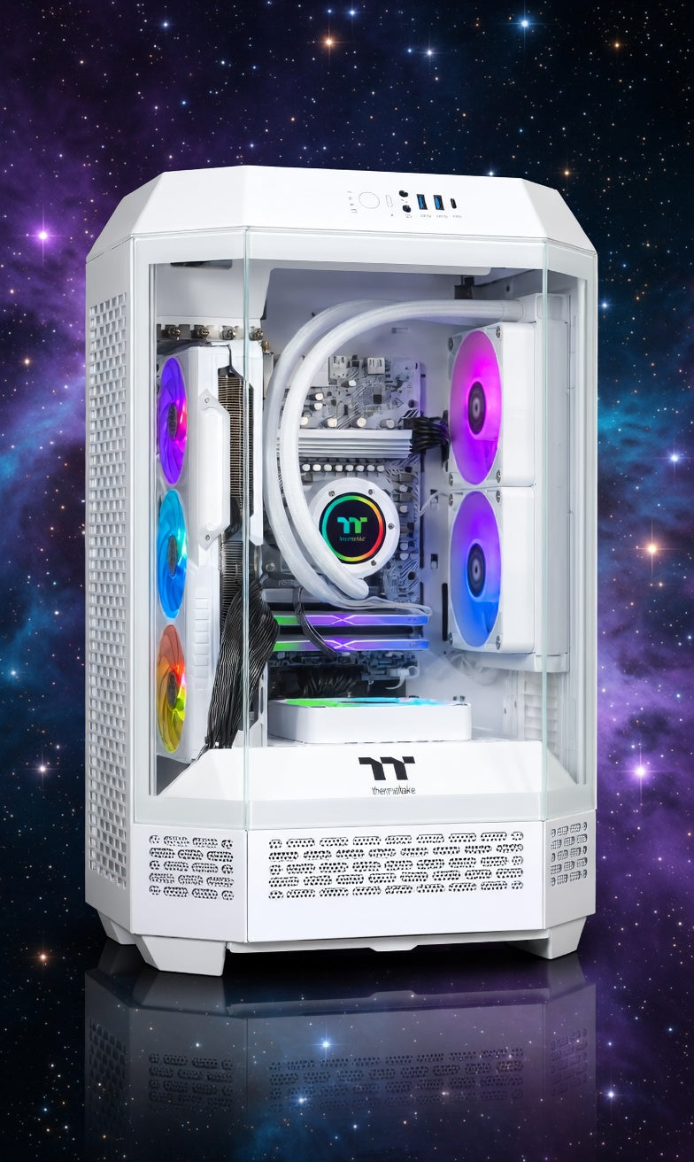 Gaming Desktop (AMD Ryzen™ 5 7600X, 32GB 6000MT/s DDR5 RGB Memory, AMD Radeon™ RX 9060 XT 16GB, 2TB NVMe M.2, WiFi, Windows 11)